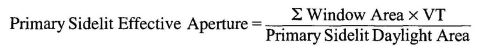 EQUATION 146-A EFFECTIVE APERTURE OF THE PRIMARY SIDELIT AREA